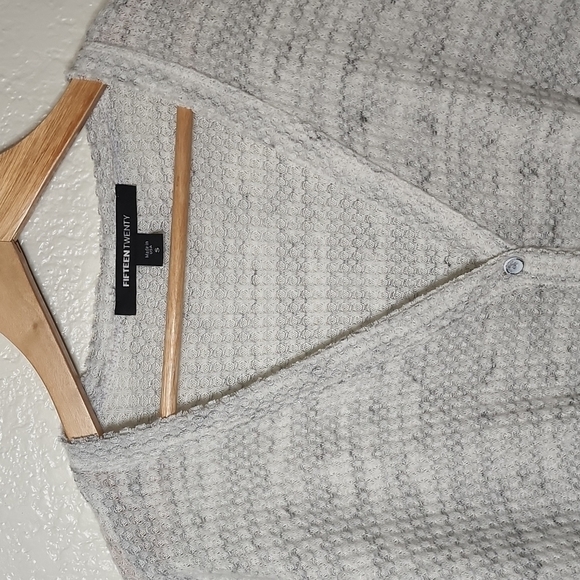 Fifteen Twenty Button Down Knotted Top - Picture 2 of 11